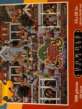 A Day at the Zoo - 500 Piece Dowdle Puzzle